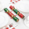 Stalwart Christmas Crackers 9 (Pack of 50) Compostable Plastic-Free Xmas Table Crackers, Holly Pattern Contains a Hat and Joke, Next Day Delivery
