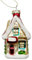 Knüllermarkt Christbaumschmuck Glas Lebkuchenhaus Gold, 8,6 cm, Weihnachtsbaumschmuck, Weihnachtsdekoration, Baumschmuck Weihnachten