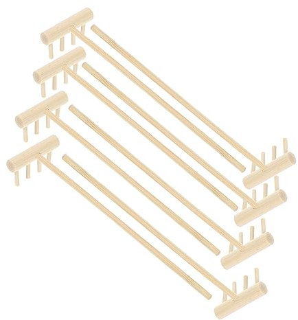 ibasenice Râteau de Jardin Zen Miniature en Matériau Naturel Outil de Jardin à 4 Dents pour Décorations de Bureau