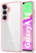 HOOMIL Cover Crystal Clear per Samsung Galaxy A15 4G/5G, Custodia Anti-Ingiallimento, Antiurto e Anti-Graffi, Retro Rigida Trasparente - Rosa Chiaro