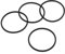 QUARKZMAN Joint en Caoutchouc Remplacement 16 Oz Ou 20 Oz, 4 Pièces 2,4 Diamètre en Forme O pour Gobelets Isothermes en Acier Inoxydable, Noir