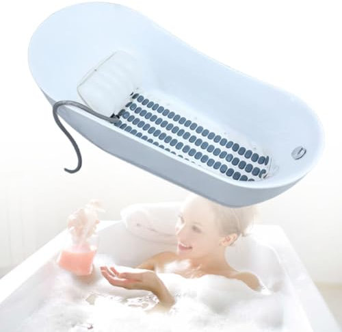 Spa Waterproof Anti-Slip Mat, Home Surfing Massage Bath Mat, 6 Gear Adjustment, Bath Spa Massage Mat, 114 Jets, for Improve Sleep