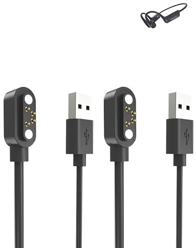 (2 Pack) Charging Cable for IFECCO Bone Conduction Headphones Swimming, yystao Stable magnetic USB Charger Cord compatible with IFECCO X17
