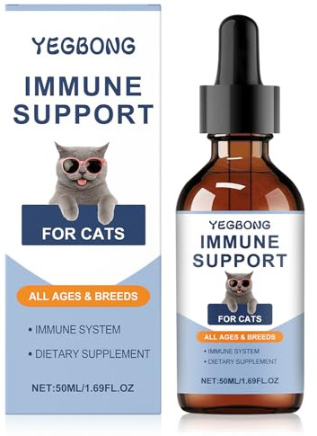 Vitamine Tropfen für Katzen,Multivitamintropfen für Katzen | Vitamine Tropfen Katzen,Cat Flüssige Multivitamin für Gelenke,Immungesundheit,Haut - 50ML