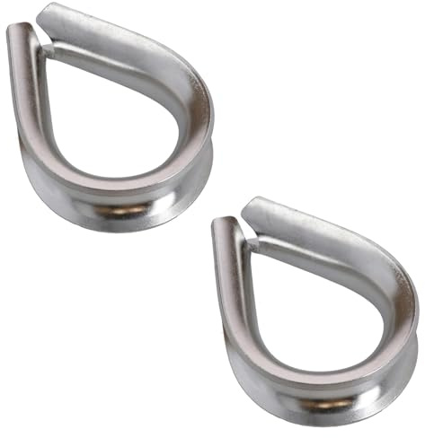 AB Tools Rope Splice Thimble for 20mm Rope & Wire Spliced Boat Thimbles 316 Marine A4