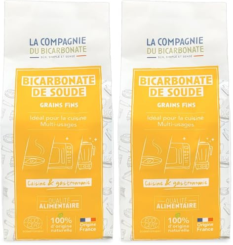 Bicarbonate de Soude Grains Fins - Sachet Kraft 3kg - Qualité Alimentaire 100% Pure - Nettoyage, Cuisine, Soin Corporel - Recharge Écologique Kraft - Multi-usages Maison -La Compagnie du Bicarbonate.