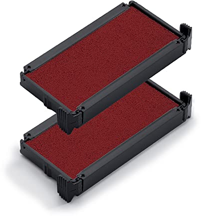 Trodat Ersatzkissen 6/4912 für Printy 4912, 4912 Typo, 4952 – Stempelfarbe rot, 2er-Pack