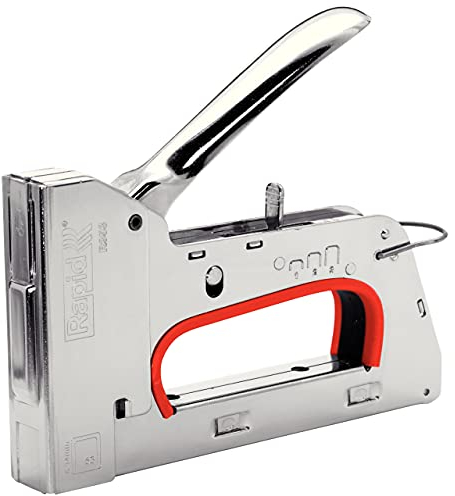 Rapid Grapadora Profesional Manual PRO R353 para Grapas No. 53, Grapadora para Tapicería con 3 Posiciones Ajustables, Gatillo Ergonómico, y Empuñadura Ergonómica, Fabricada en Suecia (20511250)