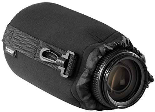 Hama Objektivbeutel, Neopren, Größe L, u.a. passend für Objektive von Herstellern wie Nikon, Canon, Olympus, Panasonic, Sony, Sigma, Tamron, Leica uzw.