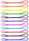 Mini Führleine Hundeleine Nylonleine 3-fach verstellbar 4m Neon Rosa