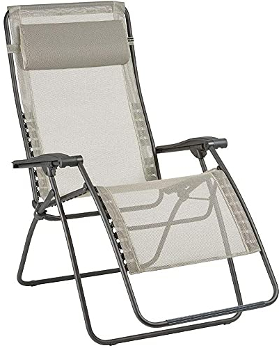 Lafuma Relax-Liegestuhl, Klappbar und verstellbar, RSXA Clip XL, Batyline, Farbe: Seigle, LFM2040-8548