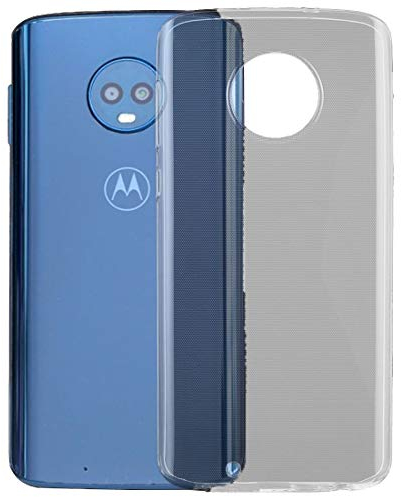 wortek Motorola Moto G6 Hülle Silikon Transparent Schutzhülle Kratzfest Liquid Crystal Clear Ultra Dünn mit Kamera-Schutz TPU Soft Case stoßfester Bumper, Premium Handyhülle für Motorola Moto G6
