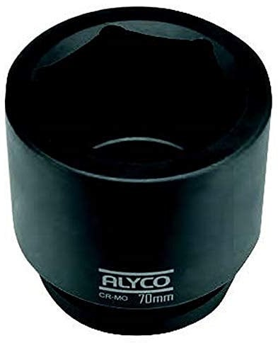 Alyco 198946 198946-Vaso 1-1/2 de Impacto de 46 mm, Negro