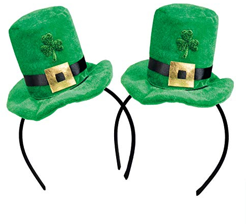 com-four® Leprechaun, Kobold Kostüme zum St. Patricks Day - Outfits und Accessoires für das grüne, irische Fest - Verkleidung für Fasching und Irish Pub (02 Stück - Set09)