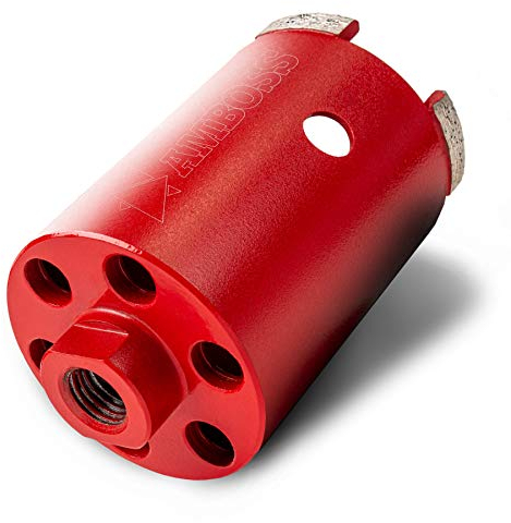 Diamant Dosensenker Ø 68 mm / M16 / DEX System / 90mm Nutzlänge - Amboss Red Force Premium für Mauerwerk, Ziegel, Putz, abrasive Materialien