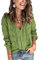 Tomwell Femme Gilet Court Blazer Cardigan Basic en Mousseline Veste de Soiree Chic Gilet Noir Blanc Femme Manches 3/4 Châle Elégant Vert M
