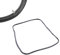 sparefixd Cooker Rubber Door Seal for Zanussi Built in Integrated Single Oven