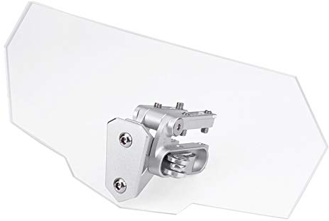 Motorrad Universal, Yosoo Motorrad Universal verstellbare Windschutzscheibe Windabweiser Windschutzscheibe für justech motorrad windabweiser verstellbare clip-on roller windabweiser spoiler windschild