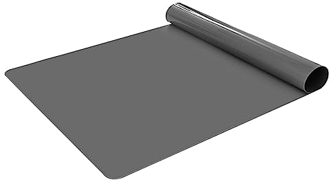 KitchenRaku Extra Large Silicone Mat for Kitchen Worktop Protector, Nonstick Heat Resistant Countertop Mat, Nonskid Placemat, Craft Mat, Table Mat (Grey, 1PCS;70x50cm)
