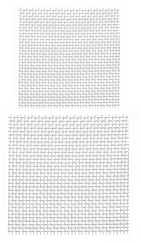 VGOL 50Pcs Aquarium Plants Mesh Aquarium 304 Stainless Steel Mesh Fish Tank Moss Plant Mesh Accessories for Aquarium Fish Tanks 7.5x7.5cm & 10x10cm