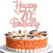 1 Stück Happy 70th Birthday Cake Topper Heart Star 70 Fabulous Tortendeko Prost auf 70 Jahre alt Siebzig fabelhafte Tortendekorationen 70 Geburtstag Party Kuchen Dekoendeko Roségold