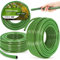 Manguera de jardín de 3/4 pulgadas, 50 m, color verde, reforzada, 3 capas, resistente a los rayos UV, flexible, flexible, para riego, jardinería, lavado de coche, manguera blindada
