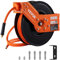 VEVOR Enrouleur de Tuyau à Air Comprimé Rétractable 9,5 mm​ x 15,24 m​ Tuyau Hybride Pression 20 bar Enrouleur Pneumatique Bras Simple en Acier Entrée 1,5 m Montage Mur/Plafond Rembobinage Automatique