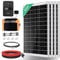 ECO-WORTHY 2KWH Solaranlage Komplettset 480W 12Volt für RV Off Grid mit Batterie und Wechselrichter: 480W Solarpanel+ 40A MPPT Laderegler +1100W Wechselrichter