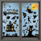 Hxezoc 184 Stück Fensteraufkleber für Halloween, Dekoration, doppelseitig, Vinyl, wiederverwendbar (10 Blatt)