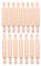 zilitol 15 Pieces Wooden Mini Rolling Pin 6 Inches Long Kitchen Baking Rolling Pin Small Wood Dough Roller for Fondant