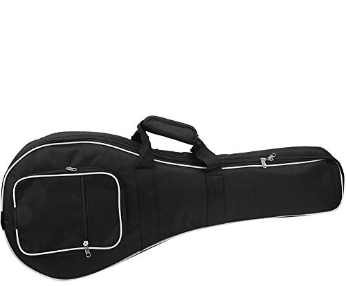 Mandolin Carry Case, Thicken Oxford Cloth Gig Bag Portable Adjustable Wear Resistant with Side Pockets for Musical Instruments