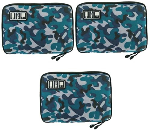 BESTonZON 3 Pezzi 2 accessori per le vacanze elettronica accessori da viaggio gadget elettronici organizzatore di cavi custodia per cavo USB prodotto elettronico Borsa da viaggio viaggiare