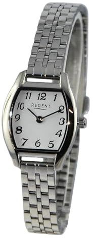 REGENT Damen Armbanduhr Analog Metallarmband Silber UR2251592 Analoguhr