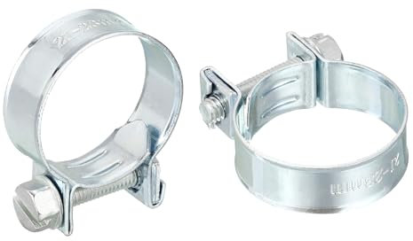 QUARKZMAN 25pz Morsetto Tubo Flessibile Raggi Carburante, 21-23mm Morsetto Tubo Iniezione Carburante Regolabile Clip Morsetto Tubo per Idraulica Automobilistica Industriale