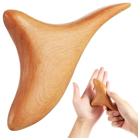 Beavorty Thai Massager Muscle Scraping Tool Gua Sha Tool for Neck Back Shoulders Feet and Waist Manual Scraping Massage with Comfortable Grip 1 X Massage