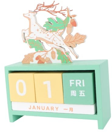 STOBOK 3stücke Tischkalender Immerwährender Kalender Für Schreibtisch Und Büro Stilvoller Organizer Für Zuhause Und Dekorativ Und Praktisch Geschenkidee
