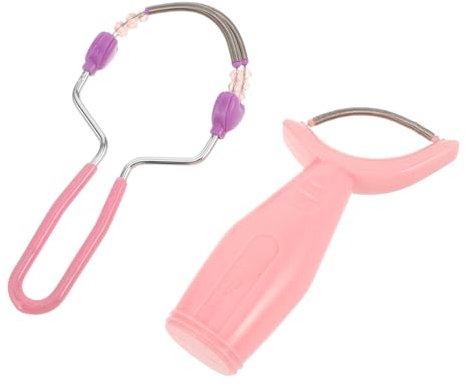 Ipetboom Hair Removal Device for Face: 2pcs Facial Epilator for Women Men, Spring Facial Hair Remover Face HairRemover Roller Manual Threading Tool, Ladies Fluff Remover