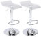Bar Chair Barhocker aus Acryl, 2er-Set, rückenfreie, transparente, drehbare, verstellbare Airlift-Barhocker, Barstühle mit Thekenhöhe für Küche, Esszimmer, Pub, Café (durchsichtig) Bar Stool