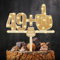 Giftota Lustige Cake Topper 50. Geburtstag Holz mit LED Lichterkette - 50. Geburtstag Deko - Tortendeko 50 Jahre - Kuchen Deko für 50. Jahre Frauen Männer