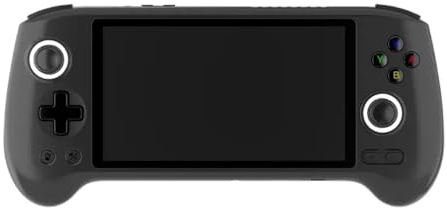 Mious RG556 - Consola de juegos portátil Android retro de 5,48 pulgadas, sin juego, batería de 5500 mAh, diseño multifunción, consola portátil (8 + 128 g/negro)