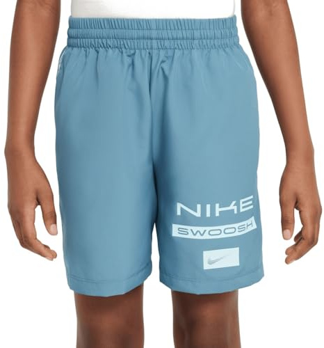 Nike Kinder Dri-Fit Multi Wovens Love Shorts, Smokey Blue/Glacier Blue, 13/15 Jahre