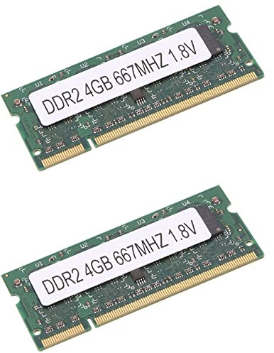 Goufride 2X Memoria RAM per Laptop DDR2 4GB 667Mhz PC2 5300 SODIMM 1.8V 200 Pin per Memoria per Laptop