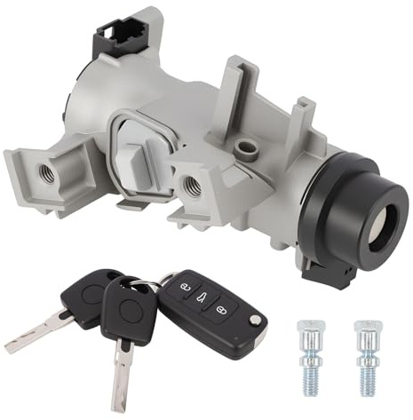 Fraylis 1K0905851B Neiman Interrupteur d'allumage avec 2 Clés+1 Télécommande pour A3 Q3 TT Golf PLUS 5 6 Caddy EOS Touran Tiguan Beetle Scirocco Seat Altea Leon Octavia 1k0905841