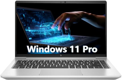 HP EliteBook 645 G9 Business Laptop, 14 Zoll FHD Notebook, AMD Ryzen 5 Pro 5675U, 8GB RAM, 256GB SSD, US QWERTY Tastatur, Windows 11 Pro (Generalüberholt)