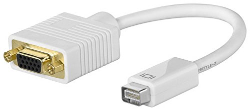 Wentronic - Adaptador de Mini DVI a Entrada VGA, Color Blanco