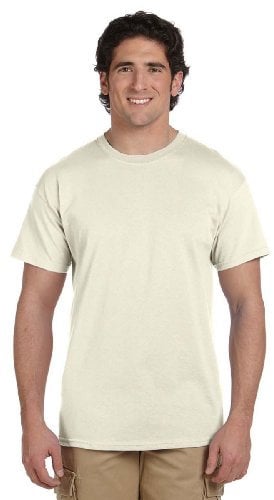 Gildan Mens Ultra Cotton Short Sleeve T-Shirt (XL) (Sand)