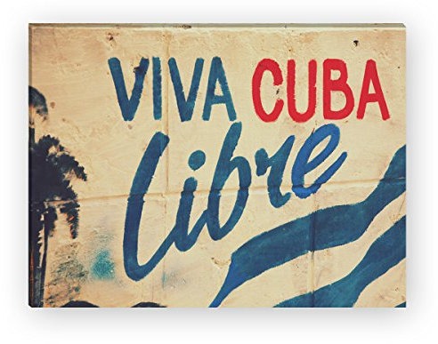 WANDKINGS Leinwandbild Viva Cuba Libre / 40 x 30 cm/auf Keilrahmen