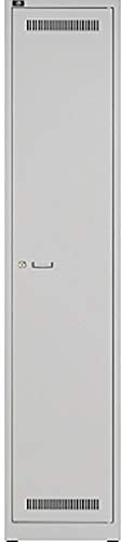 BISLEY Light Garderobenschrank 1 Abteil 400, Metall, 245 Lichtgrau, 50 x 40 x 185 cm