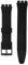 Sharplace 1 * 17 mm Wasserfest Silikagel Wanduhrarm Band für Unisex Wanduhr - Farben Auswählen, Schwarz