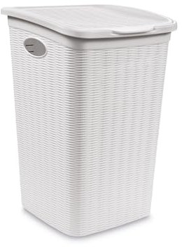 Stefanplast Elegance Wäschesammler weiß, 28.5 x 39 x 54 cm